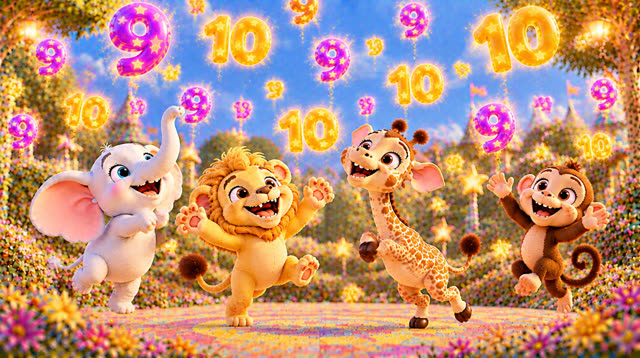 Scene 43 - 🔢🌈 BoboLand – Let's Count 1 to 10! 🎶