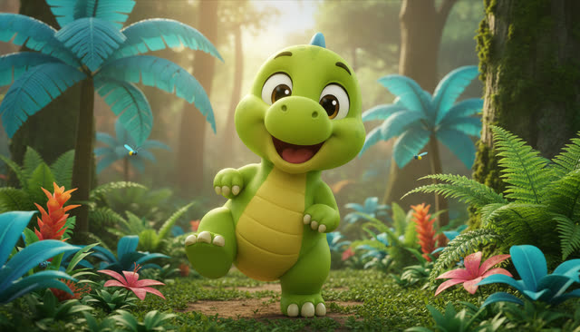 Scene 1 - Stomp and Count the Dinosaurs