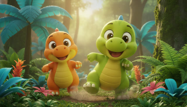 Scene 3 - Stomp and Count the Dinosaurs