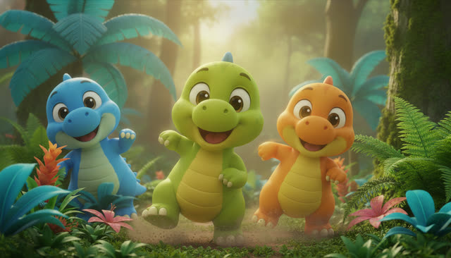 Scene 5 - Stomp and Count the Dinosaurs
