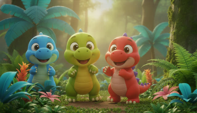 Scene 7 - Stomp and Count the Dinosaurs