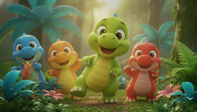 Scene 8 - Stomp and Count the Dinosaurs