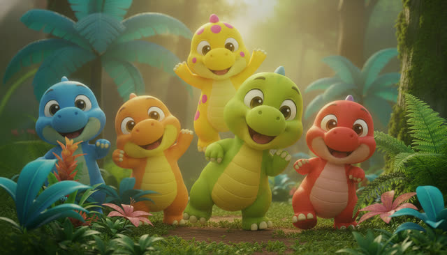 Scene 9 - Stomp and Count the Dinosaurs
