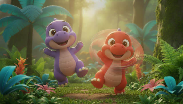 Scene 10 - Stomp and Count the Dinosaurs