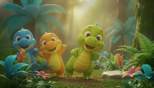 Scene 11 - Stomp and Count the Dinosaurs