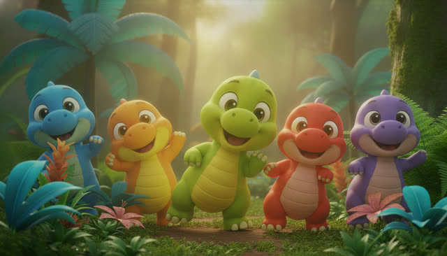 Scene 12 - Stomp and Count the Dinosaurs