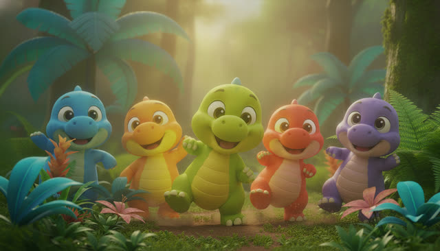 Scene 13 - Stomp and Count the Dinosaurs