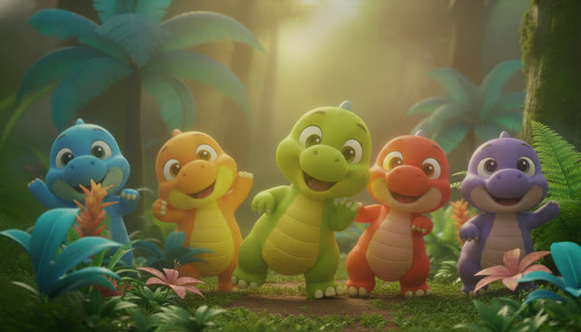 Scene 16 - Stomp and Count the Dinosaurs