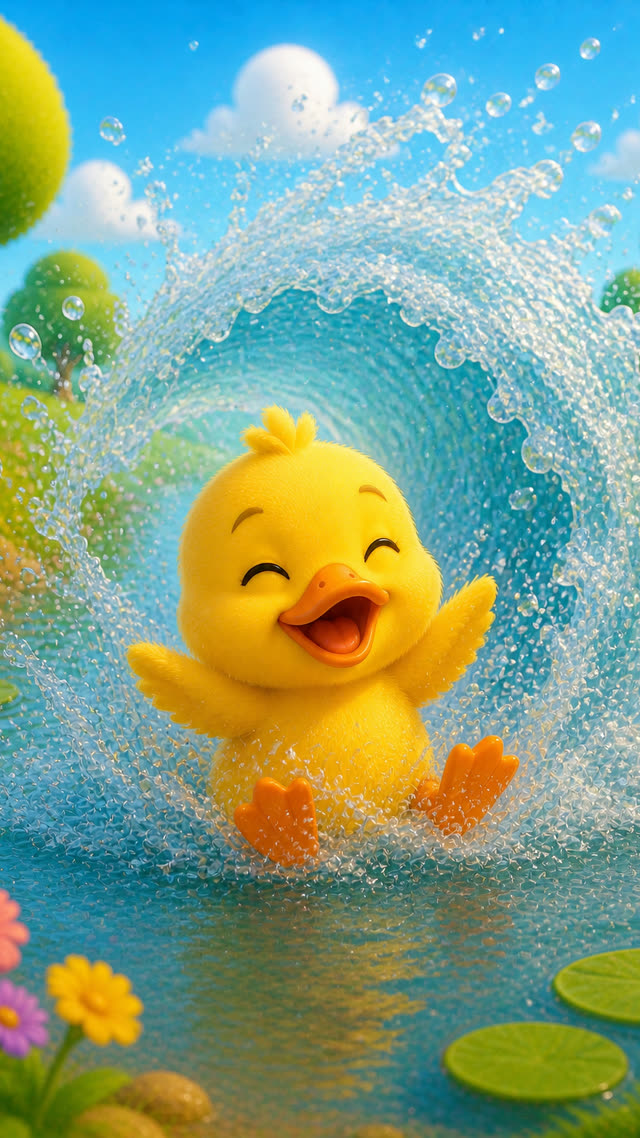 Scene 11 - Duck Goes SPLASH!