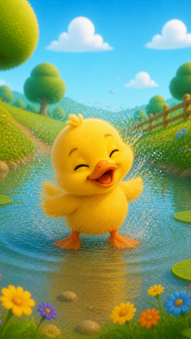 Scene 13 - Duck Goes SPLASH!