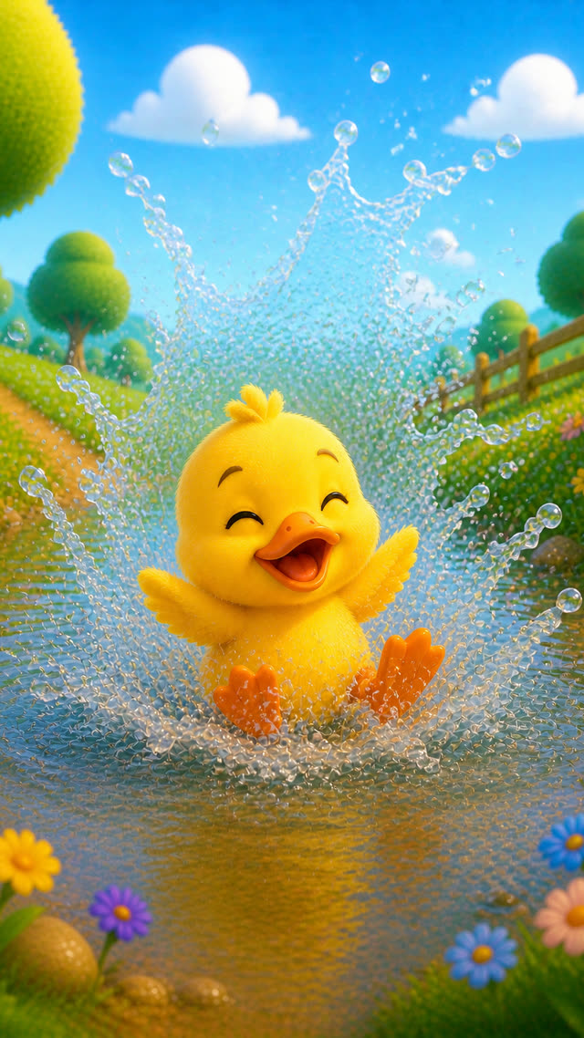 Scene 16 - Duck Goes SPLASH!