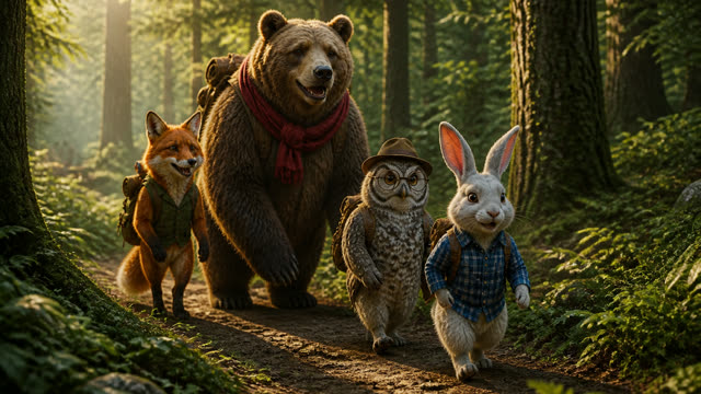 Scene 7 - La Randonnée des Amis de la Forêt