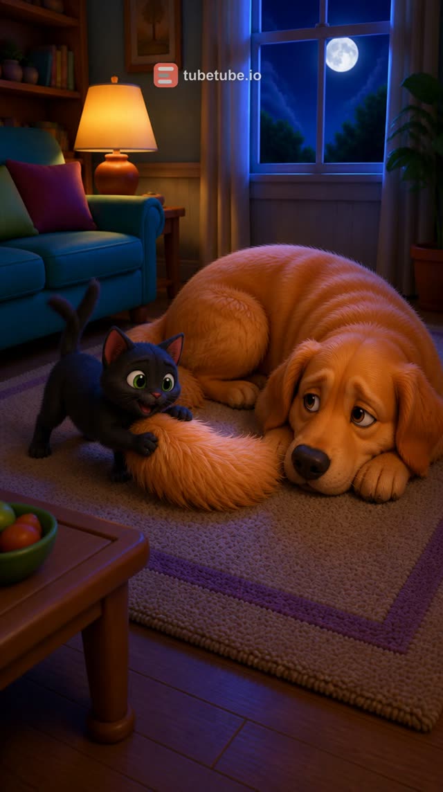 Scene 6 - The Sleepy Cat and Dog