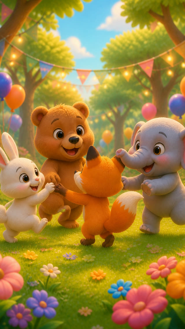 Scene 6 - Magical Forest Animal Party