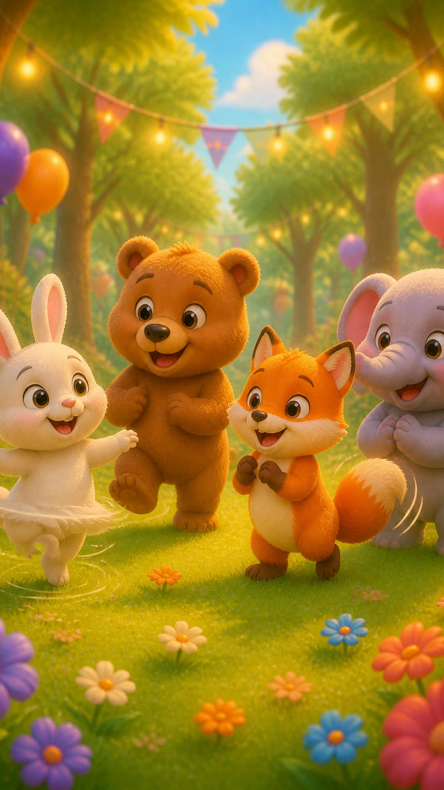 Scene 7 - Magical Forest Animal Party