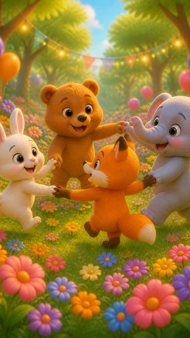 Scene 8 - Magical Forest Animal Party