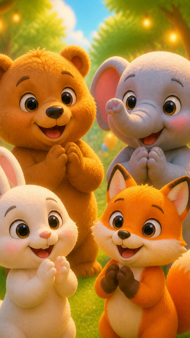 Scene 9 - Magical Forest Animal Party