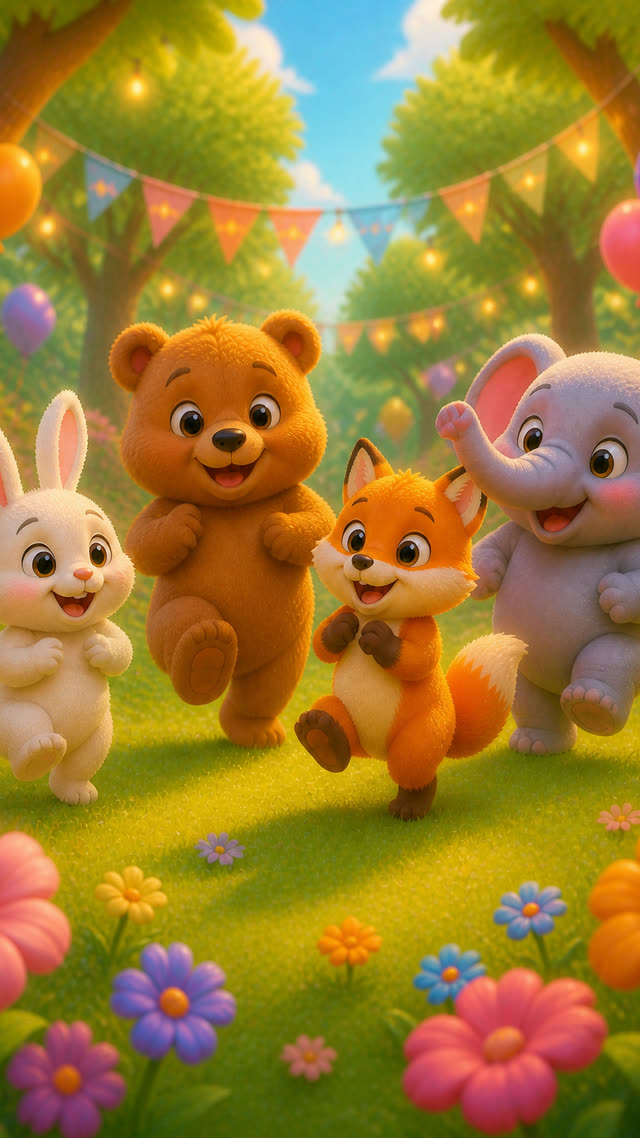 Scene 10 - Magical Forest Animal Party