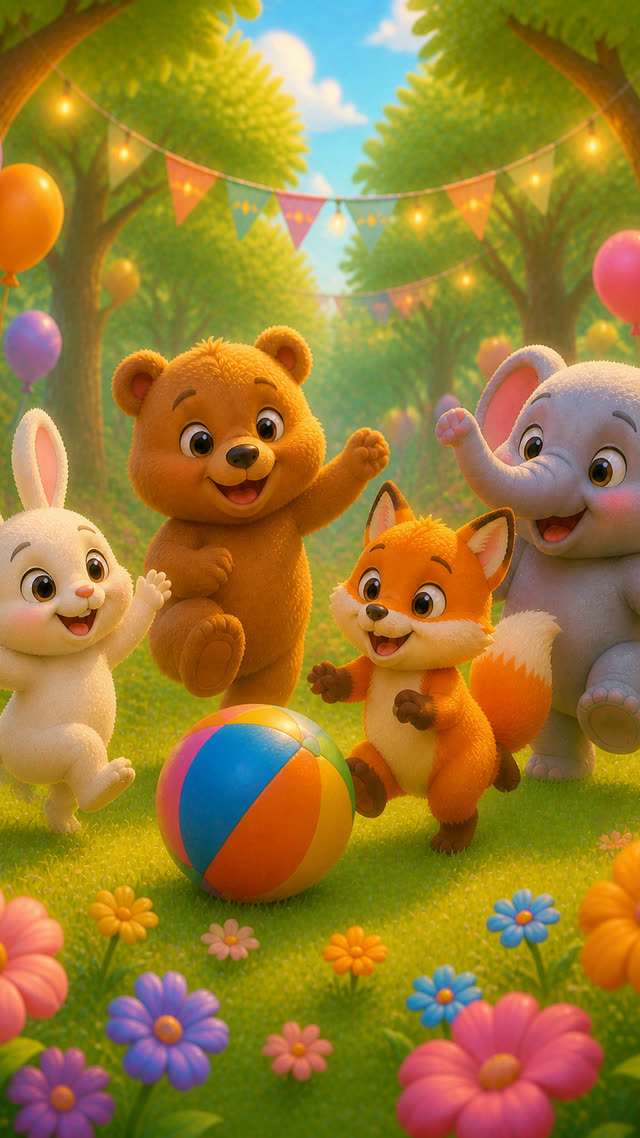 Scene 11 - Magical Forest Animal Party
