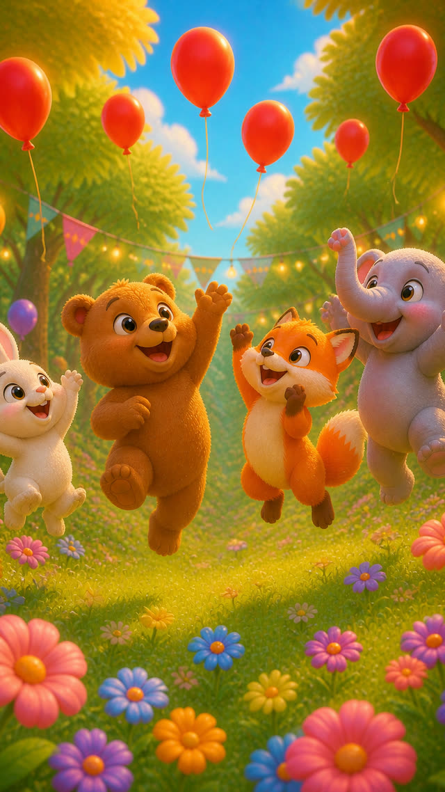 Scene 12 - Magical Forest Animal Party