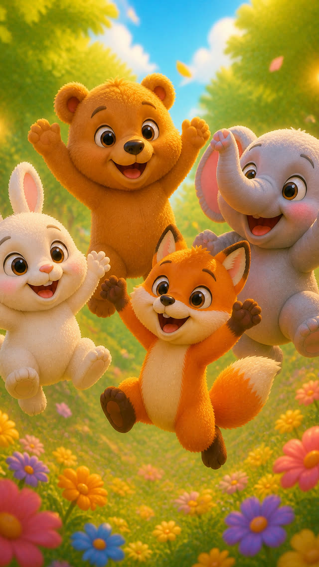 Scene 13 - Magical Forest Animal Party