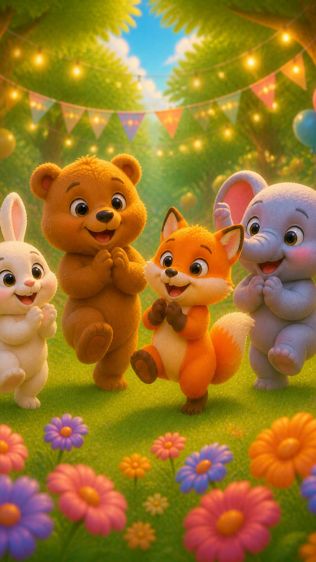 Scene 14 - Magical Forest Animal Party