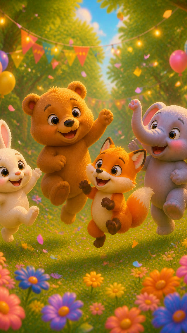 Scene 16 - Magical Forest Animal Party