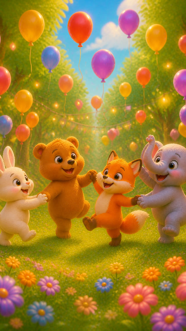 Scene 17 - Magical Forest Animal Party