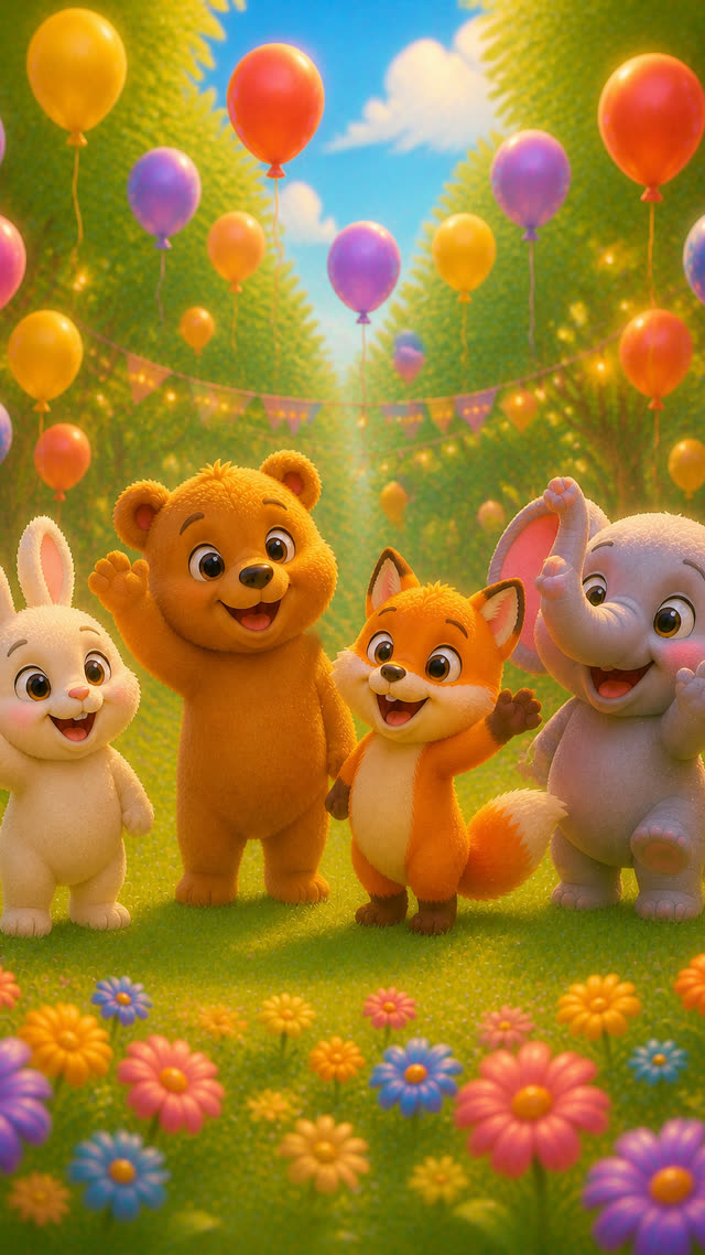 Scene 18 - Magical Forest Animal Party