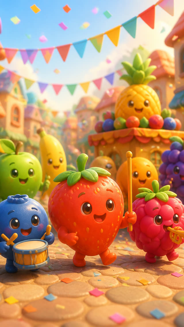Scene 1 - Yummy Yummy Fruit Parade!
