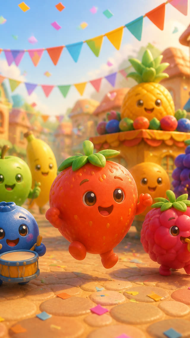 Scene 2 - Yummy Yummy Fruit Parade!