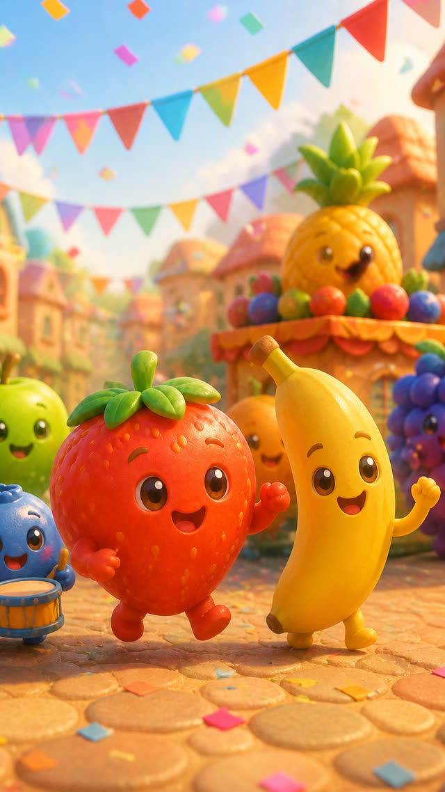 Scene 3 - Yummy Yummy Fruit Parade!