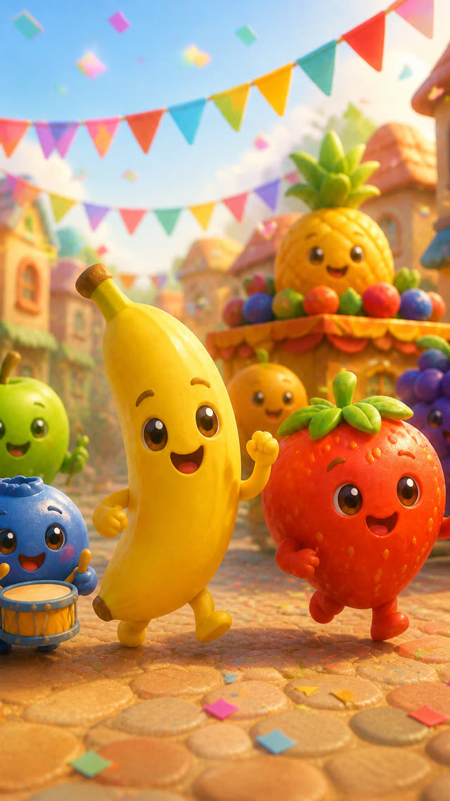 Scene 4 - Yummy Yummy Fruit Parade!
