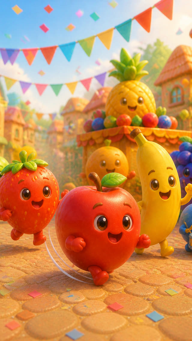 Scene 7 - Yummy Yummy Fruit Parade!