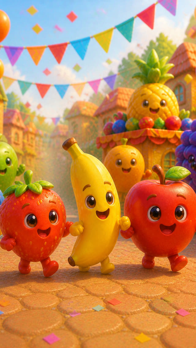 Scene 12 - Yummy Yummy Fruit Parade!