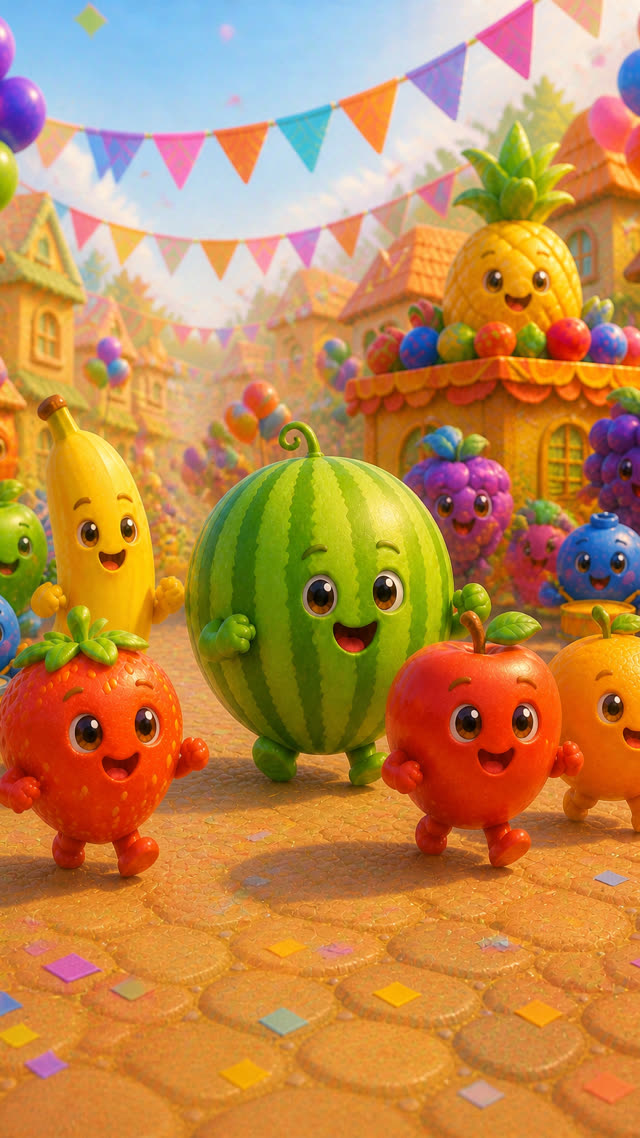 Scene 14 - Yummy Yummy Fruit Parade!