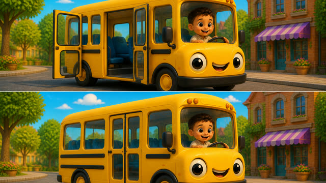 Scene 12 - Rony and the Wheels on the Bus
