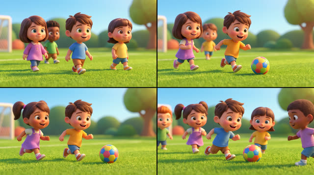 Scene 1 - La chanson du foot ⚽ | Comptine pour enfants