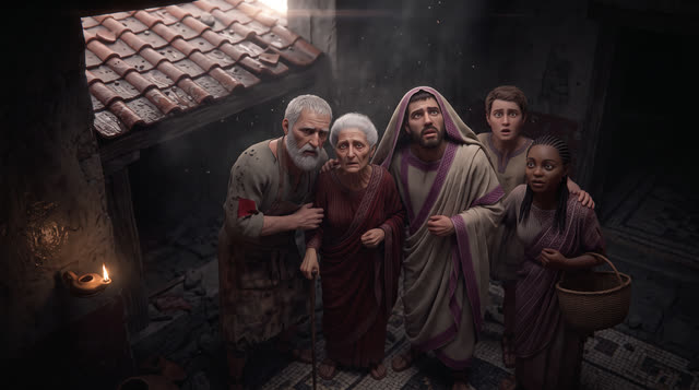 Scene 25 - Pompéi et le Vésuve