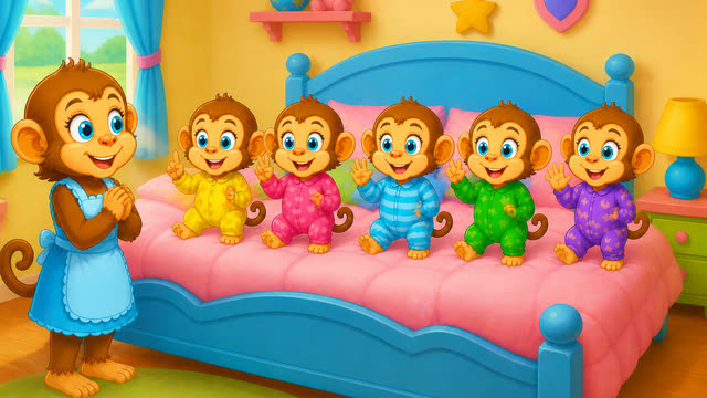 Scene 4 - Five Little Monkeys Jumping on the Bed