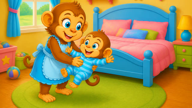 Scene 7 - Five Little Monkeys Jumping on the Bed