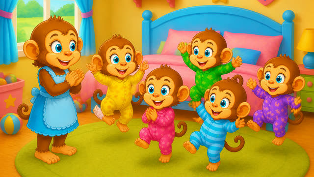 Scene 8 - Five Little Monkeys Jumping on the Bed