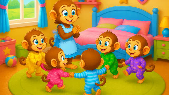 Scene 9 - Five Little Monkeys Jumping on the Bed