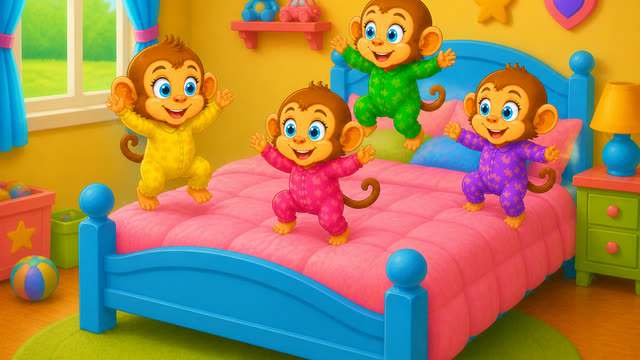 Scene 12 - Five Little Monkeys Jumping on the Bed