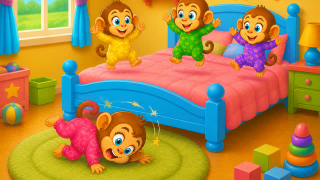 Scene 13 - Five Little Monkeys Jumping on the Bed