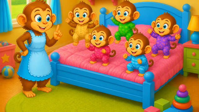 Scene 15 - Five Little Monkeys Jumping on the Bed