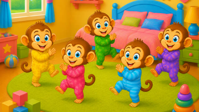 Scene 16 - Five Little Monkeys Jumping on the Bed