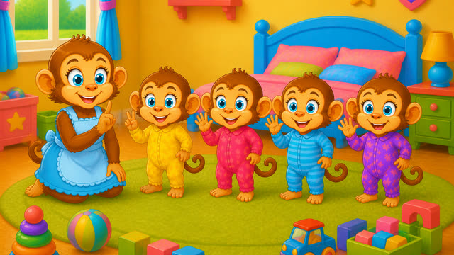 Scene 17 - Five Little Monkeys Jumping on the Bed