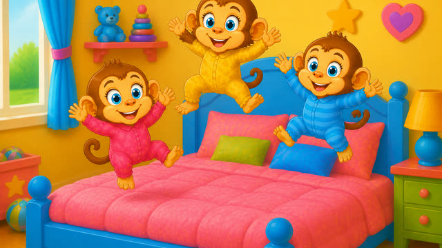 Scene 19 - Five Little Monkeys Jumping on the Bed
