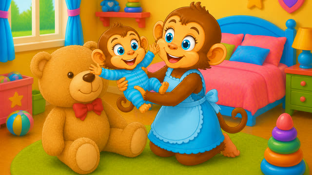 Scene 21 - Five Little Monkeys Jumping on the Bed